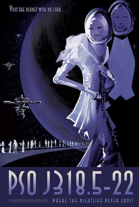 PSO J319.5-22 Space Travel Poster